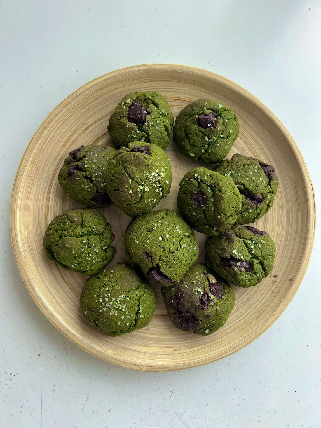 RECETA: Galletas de Matcha con Mantequilla y Chocolate Negro