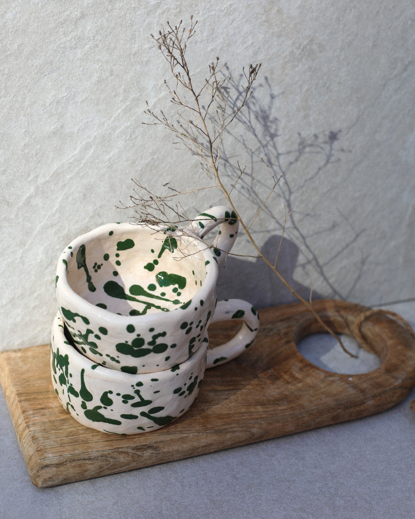 Taza Artesanal Drop Verde