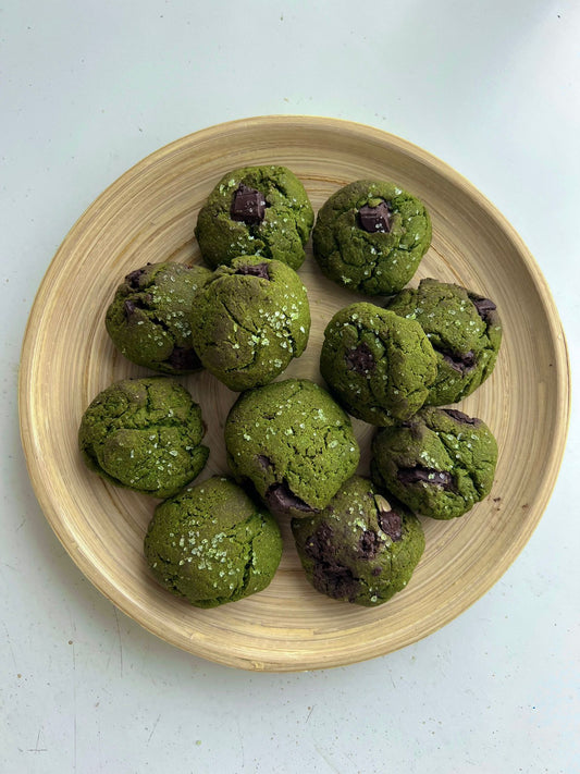 RECETA: Galletas de Matcha con Mantequilla y Chocolate Negro