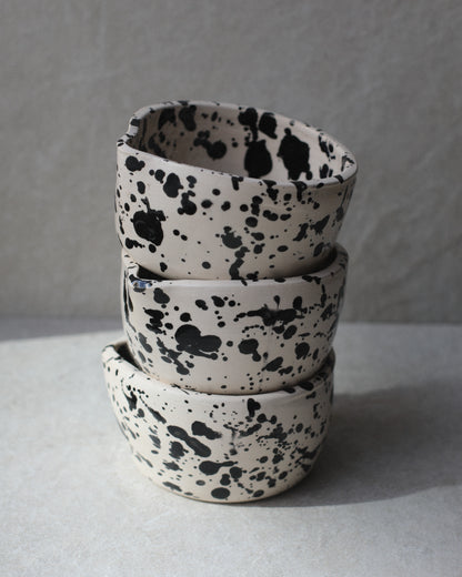 Chawan Drop (White&amp;Black)