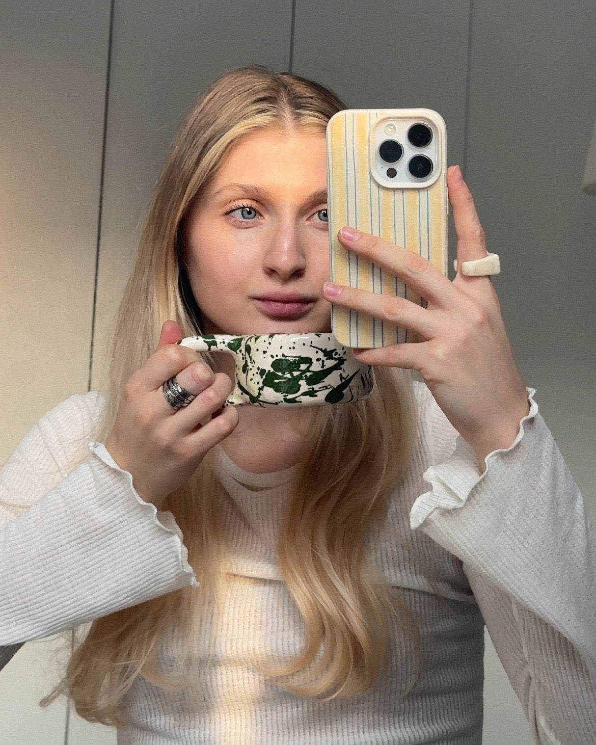 Green Drop Handcrafted Mug