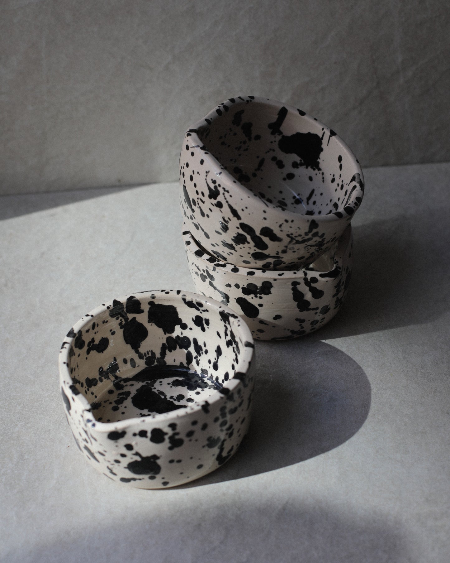 Chawan Drop (White&amp;Black)