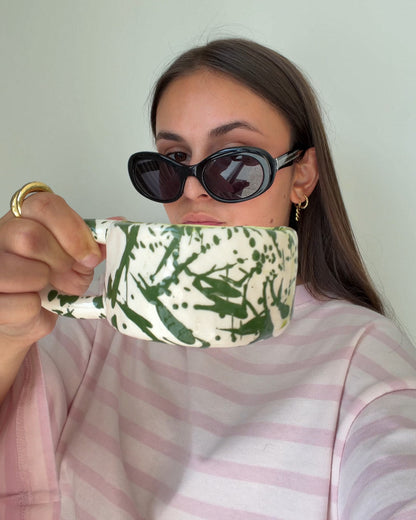 Taza Artesanal Drop Verde